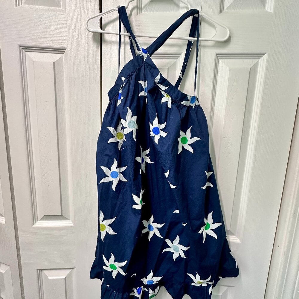 Celandine Halter Ruffle-Hem Babydoll Mini Dress